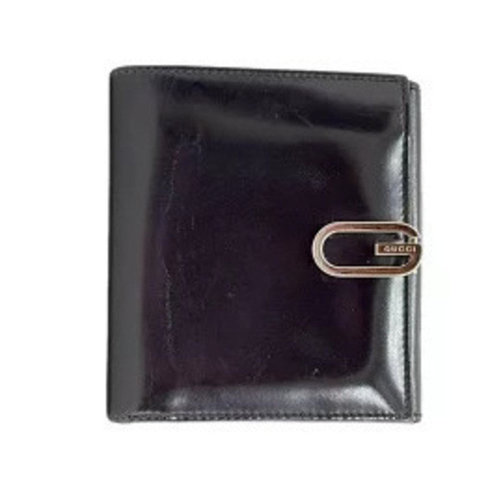 Gucci Bi fold wallet black leather